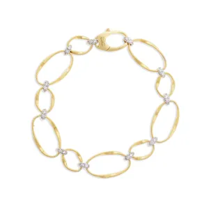 Marco Bicego 18K Yellow Gold Marrakech Onde Diamond Linky Bracelet