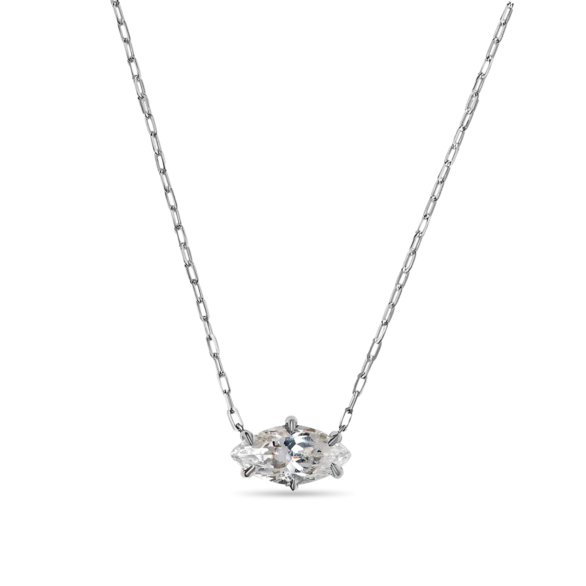 Marquise Diamond Solitaire Pendant