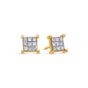 Micro Davin Diamond Cluster Earrings