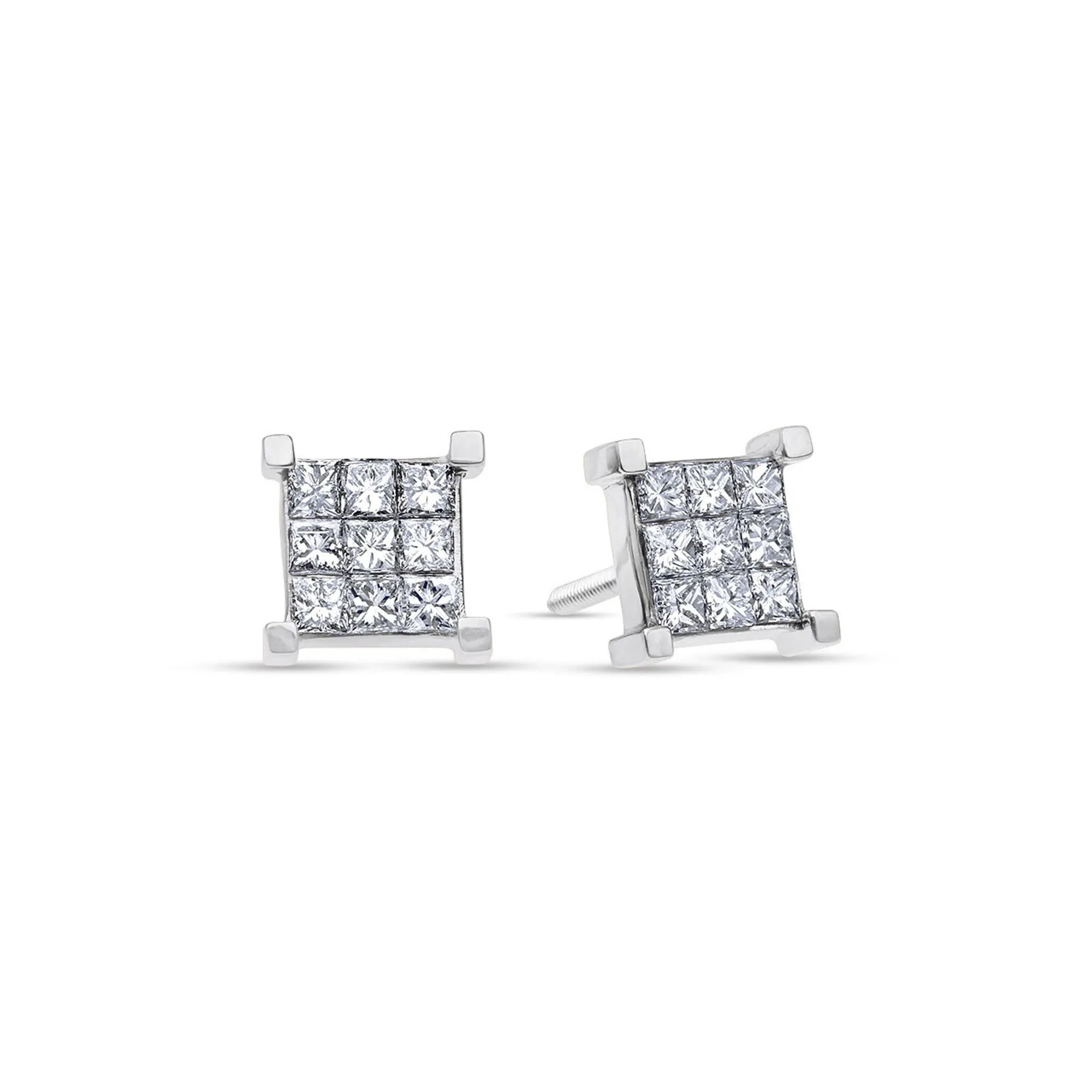Micro Davin Diamond Cluster Earrings