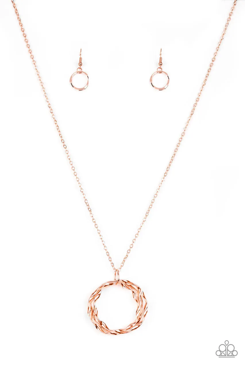 Millennial Minimalist Copper Paparazzi Necklace