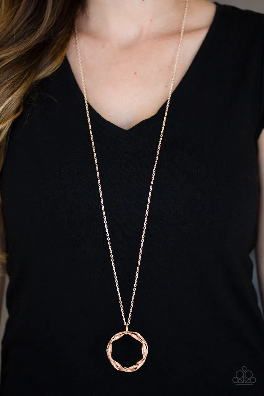 Millennial Minimalist Copper Paparazzi Necklace