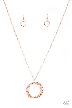 Millennial Minimalist Copper Paparazzi Necklace