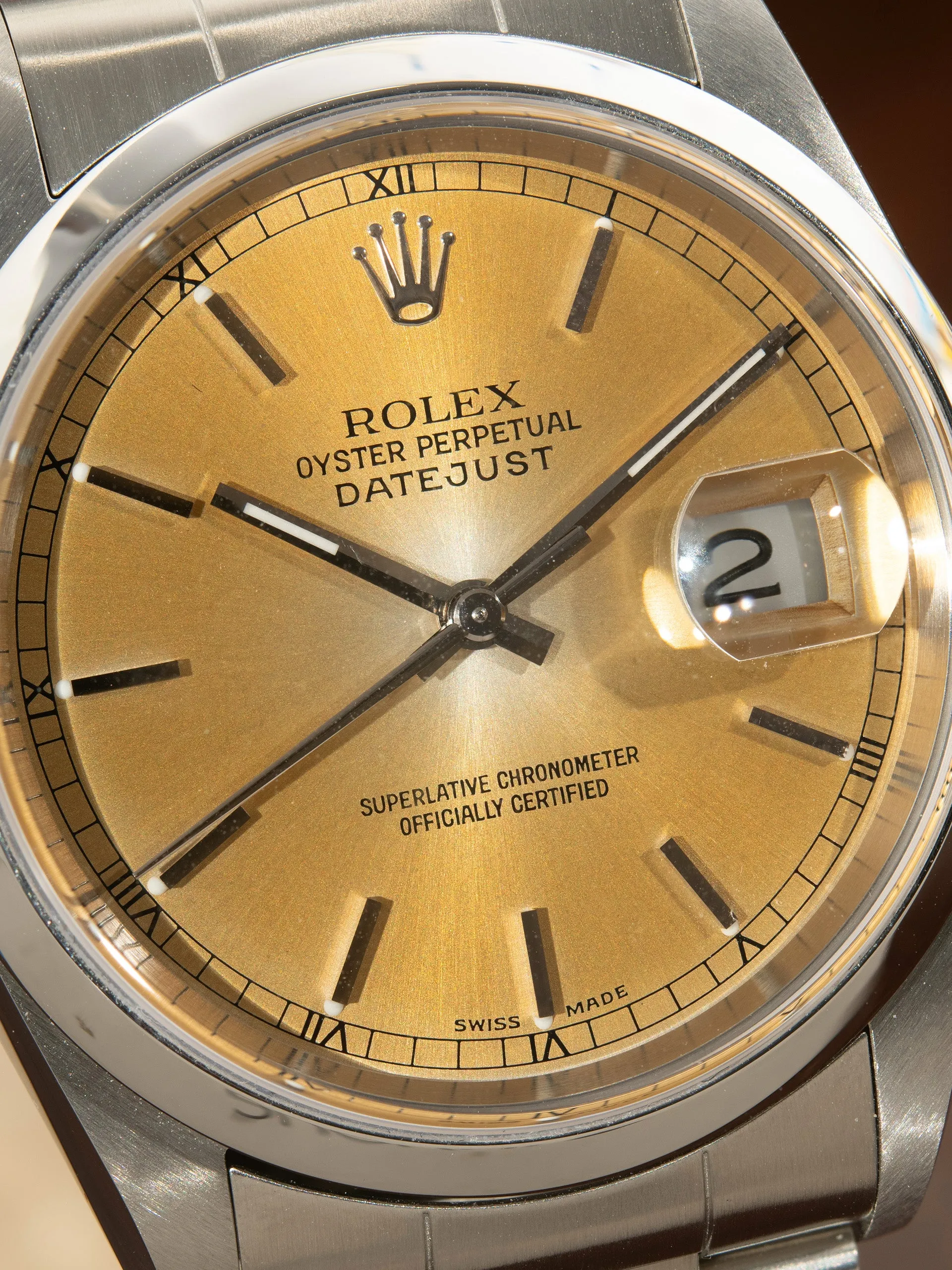*MINT* 1999 Rolex Datejust (Ref. 16200) "Tropical" Dial