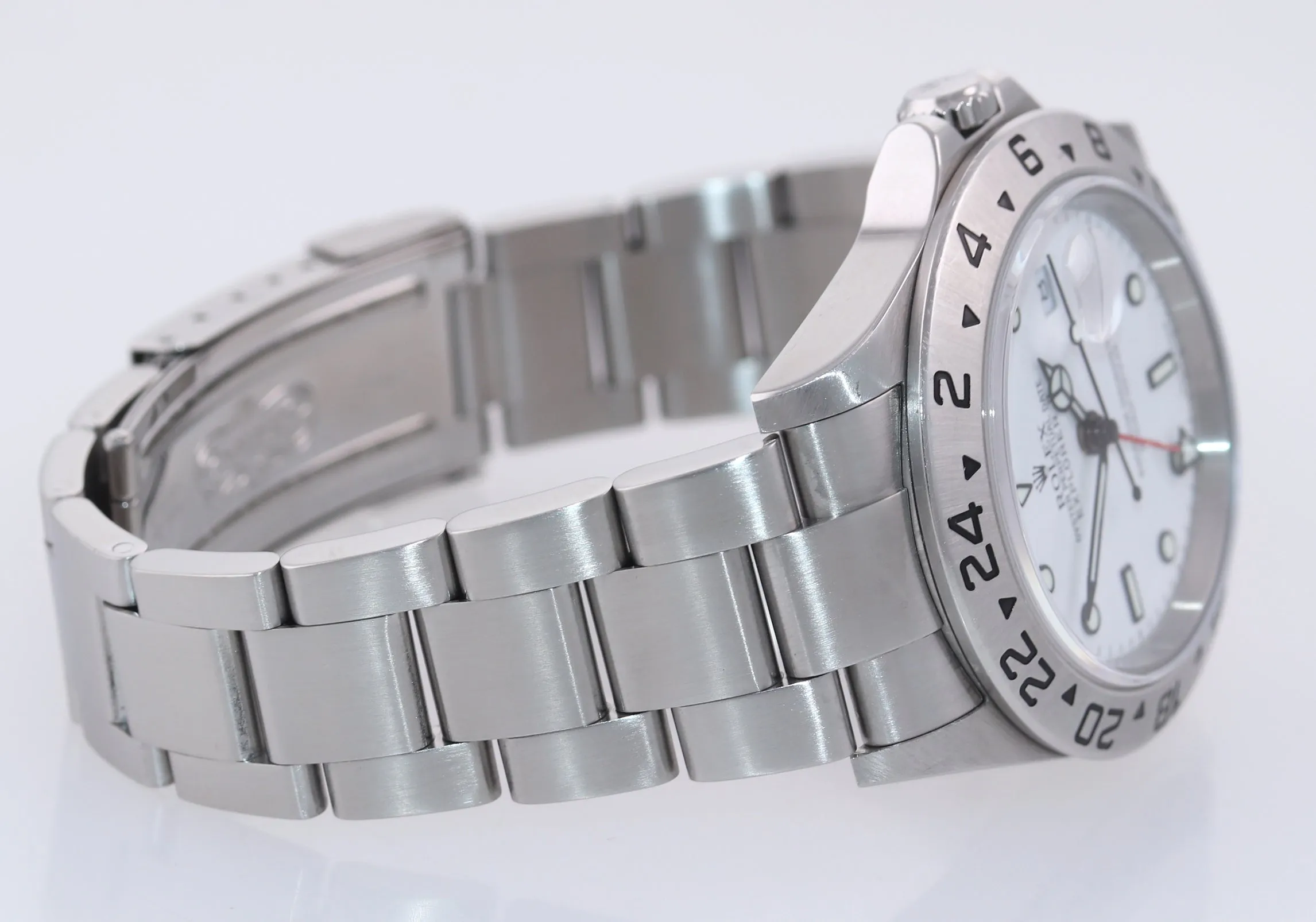MINT 2005 PAPERS Rolex Explorer II 40mm White 16570 Polar Watch Box