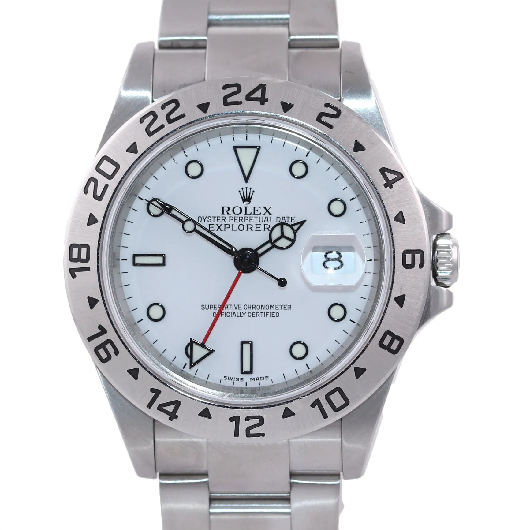 MINT 2005 PAPERS Rolex Explorer II 40mm White 16570 Polar Watch Box