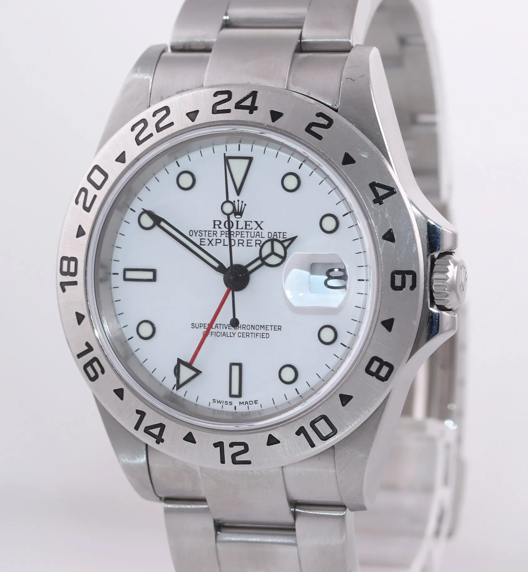 MINT 2005 PAPERS Rolex Explorer II 40mm White 16570 Polar Watch Box