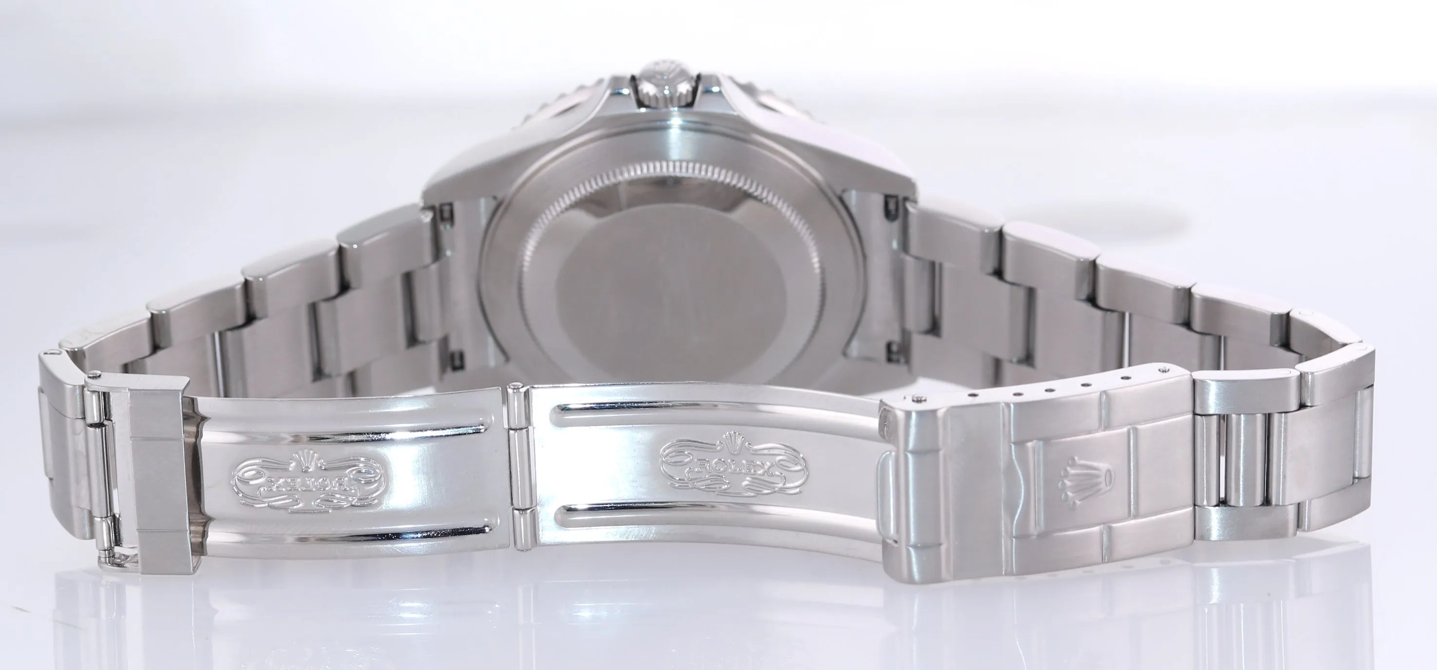 MINT 2005 Rolex GMT-Master 2 Pepsi 40mm Steel 16710 NO HOLES Black Watch Box