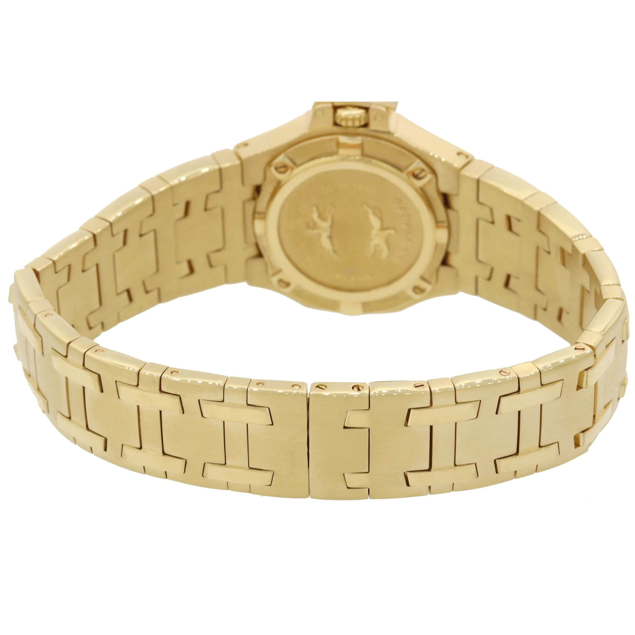 MINT Ladies Concord Saratoga Solid 18k Yellow Gold 25mm Quartz Watch B&P Y8