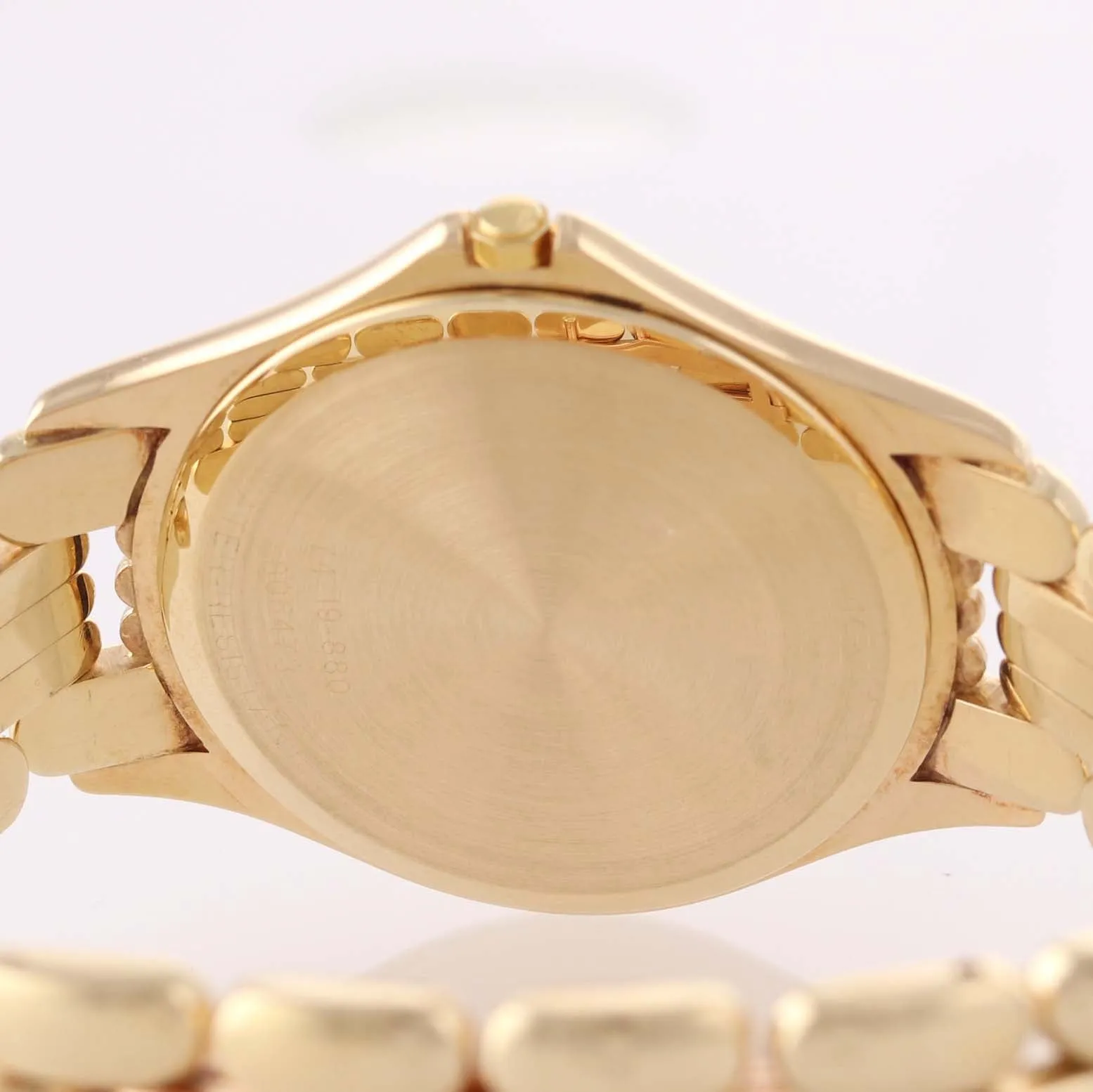 MINT Movado Solid 14k Yellow Gold 35mm White Roman 47-19-880 Quartz Watch A9