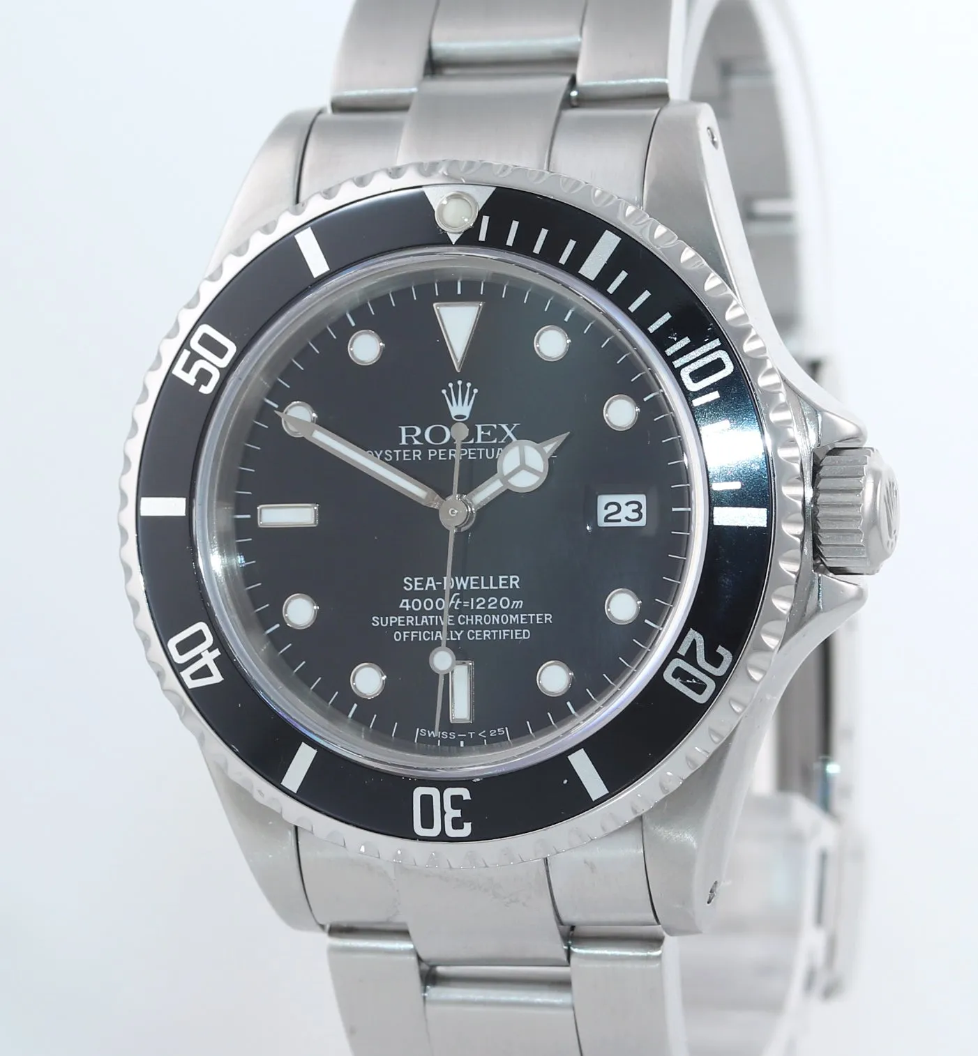 MINT Rolex Sea-Dweller Steel TRITIUM 16600 Black Dial Date 40mm Watch Box