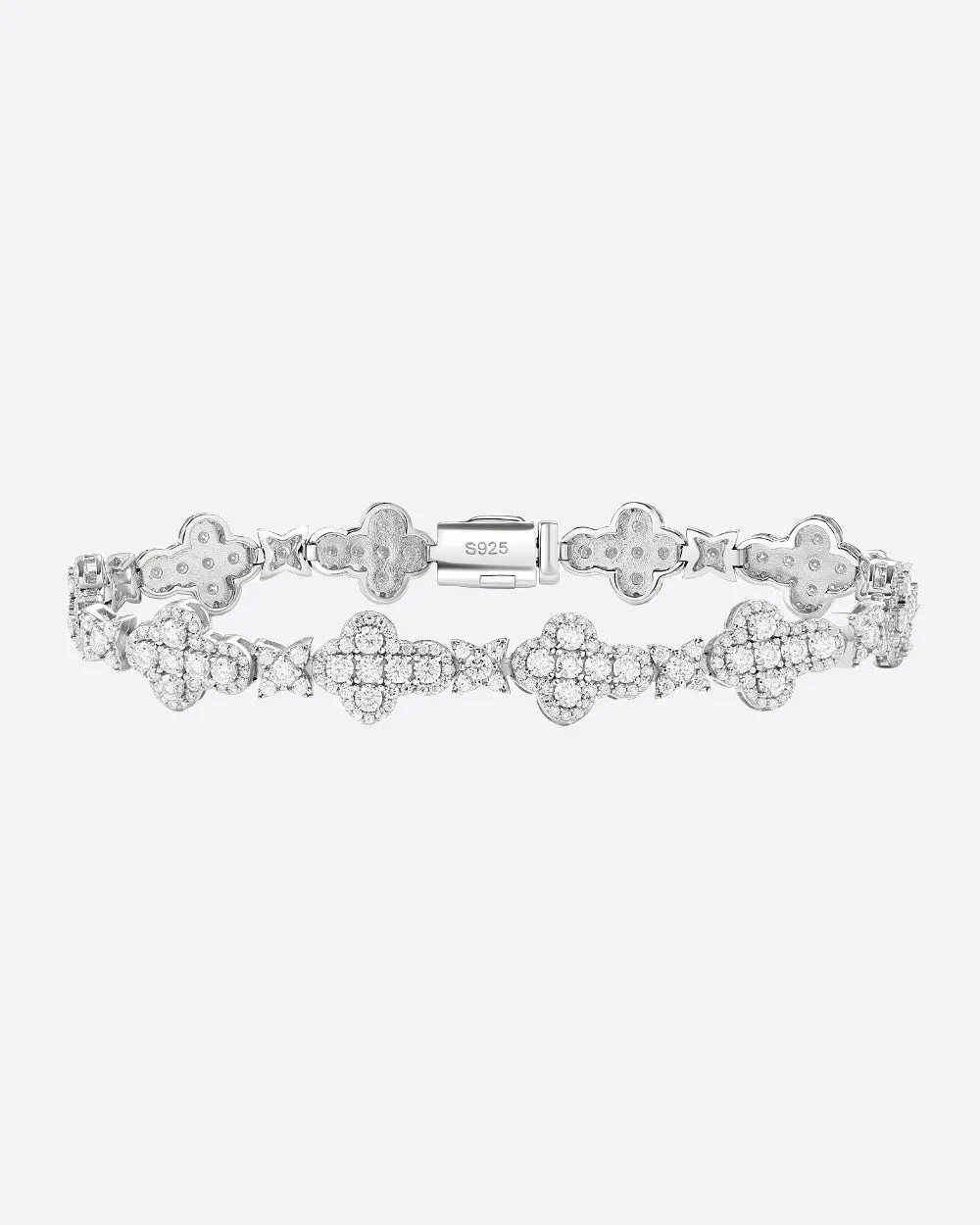 MOISSANITE CROSS STARS BRACELET.