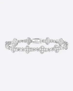 MOISSANITE CROSS STARS BRACELET.