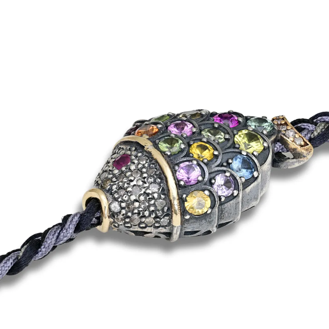 Multi Sapphire Fish Bracelet