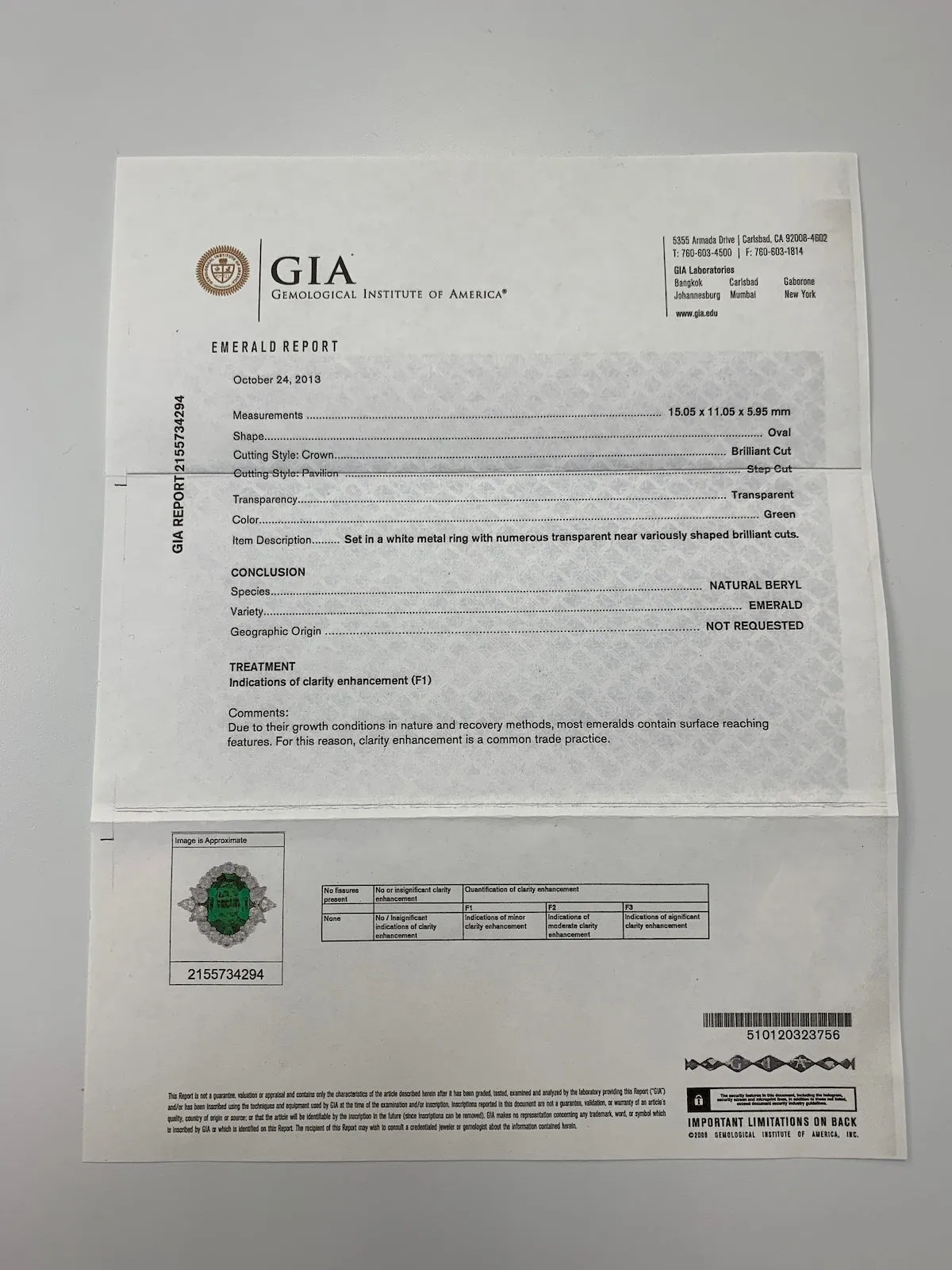 Natural GIA Emerald Ring 6.51ct Extra-Fine Emerald Oval with 3.06ct Diamonds