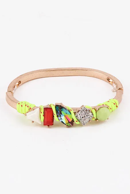 Neon Yellow Candy Crush Bracelet