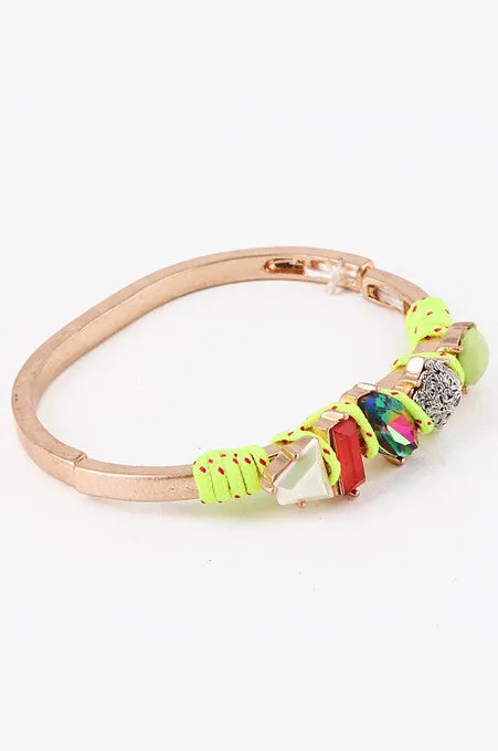Neon Yellow Candy Crush Bracelet