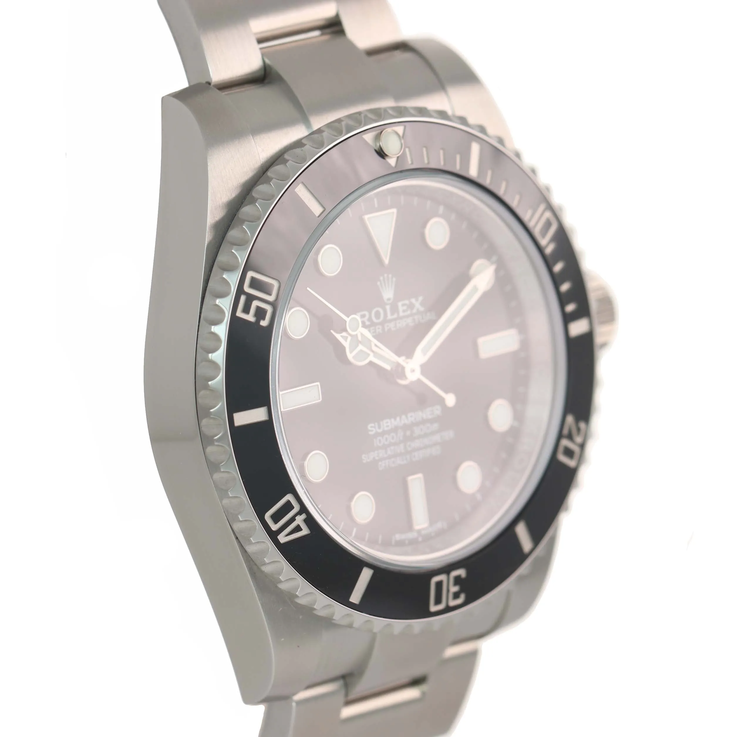 NEW 2018 PAPERS Rolex Submariner No-Date 114060 Steel Black Ceramic Watch Box
