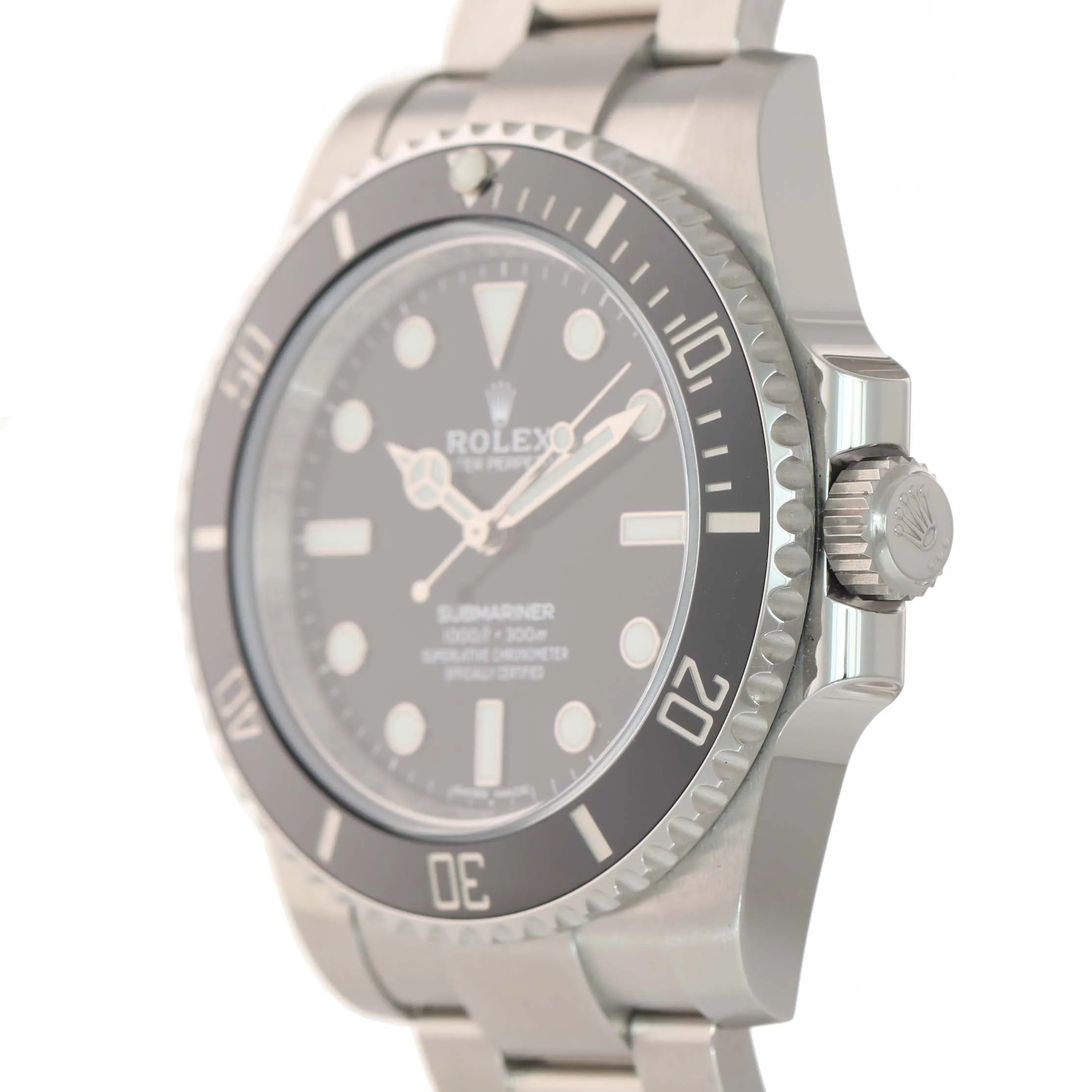 NEW 2018 PAPERS Rolex Submariner No-Date 114060 Steel Black Ceramic Watch Box