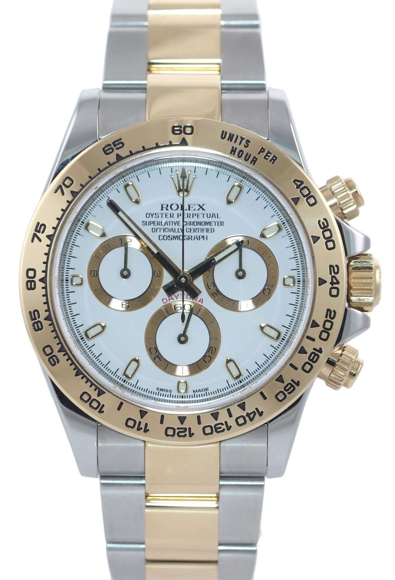 NEW 2020 Rolex Daytona Two Tone Steel 18k Yellow Gold White 116503 Watch Box