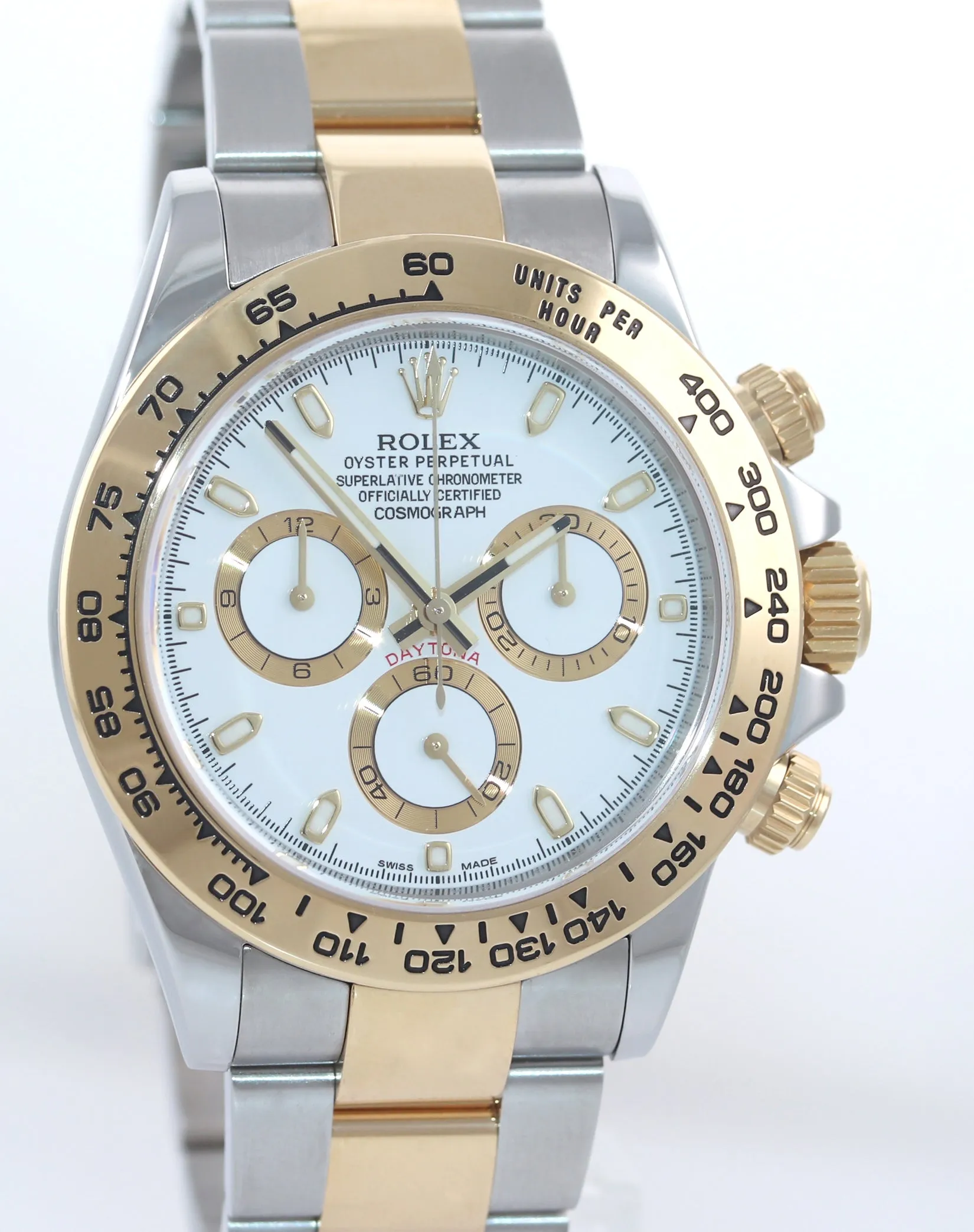 NEW 2020 Rolex Daytona Two Tone Steel 18k Yellow Gold White 116503 Watch Box