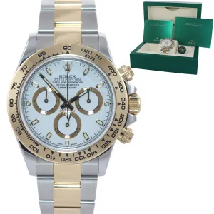 NEW 2020 Rolex Daytona Two Tone Steel 18k Yellow Gold White 116503 Watch Box