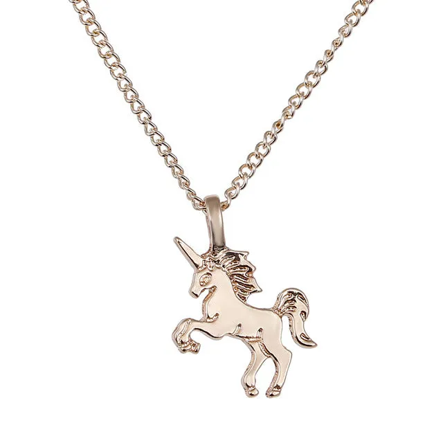 New Life Is Magical Unicorn Pendant Necklace