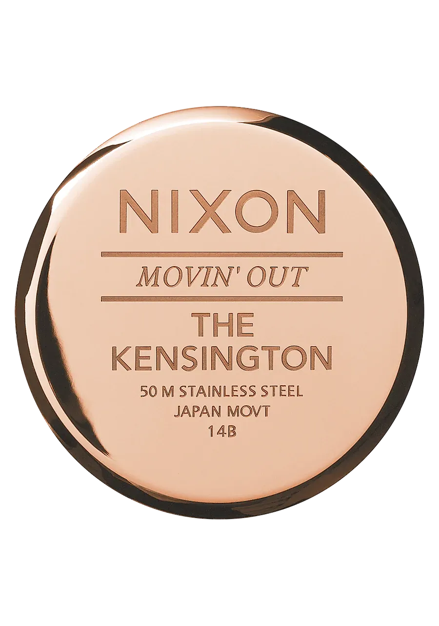 Nixon Kensington Leather ROSE GOLD / WHITE