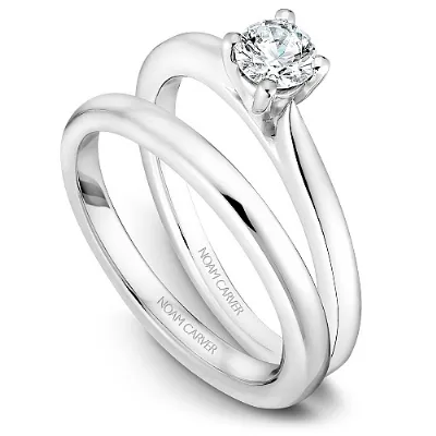 Noam Carver 14kt White Gold 0.70ct Round Solitaire