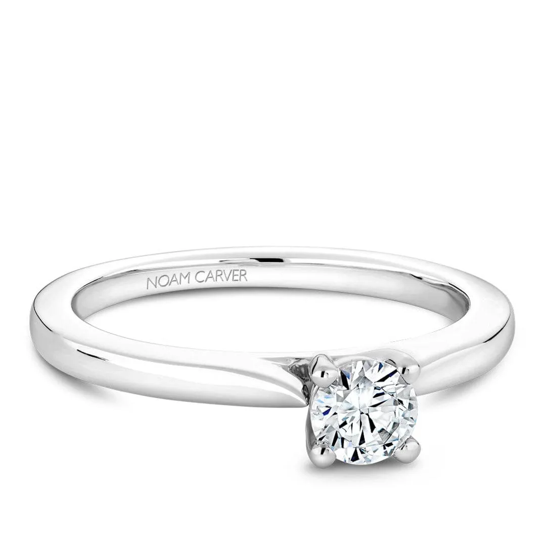 Noam Carver 14kt White Gold 0.70ct Round Solitaire