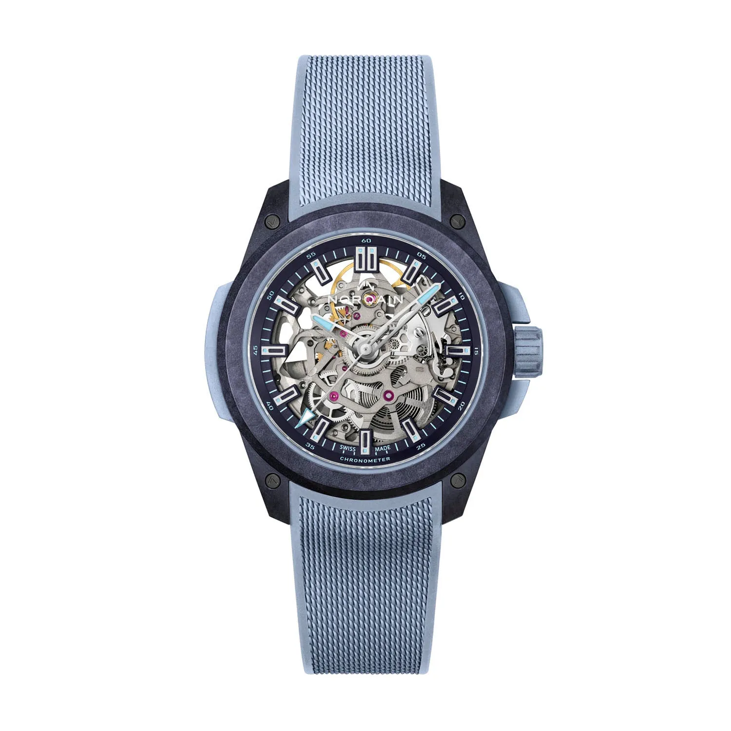 NORQAIN Independence Wild One Skeleton Purple Ice Blue Automatic – NNQ3001QPIA1AS-P001-3W2IAR.18PQ