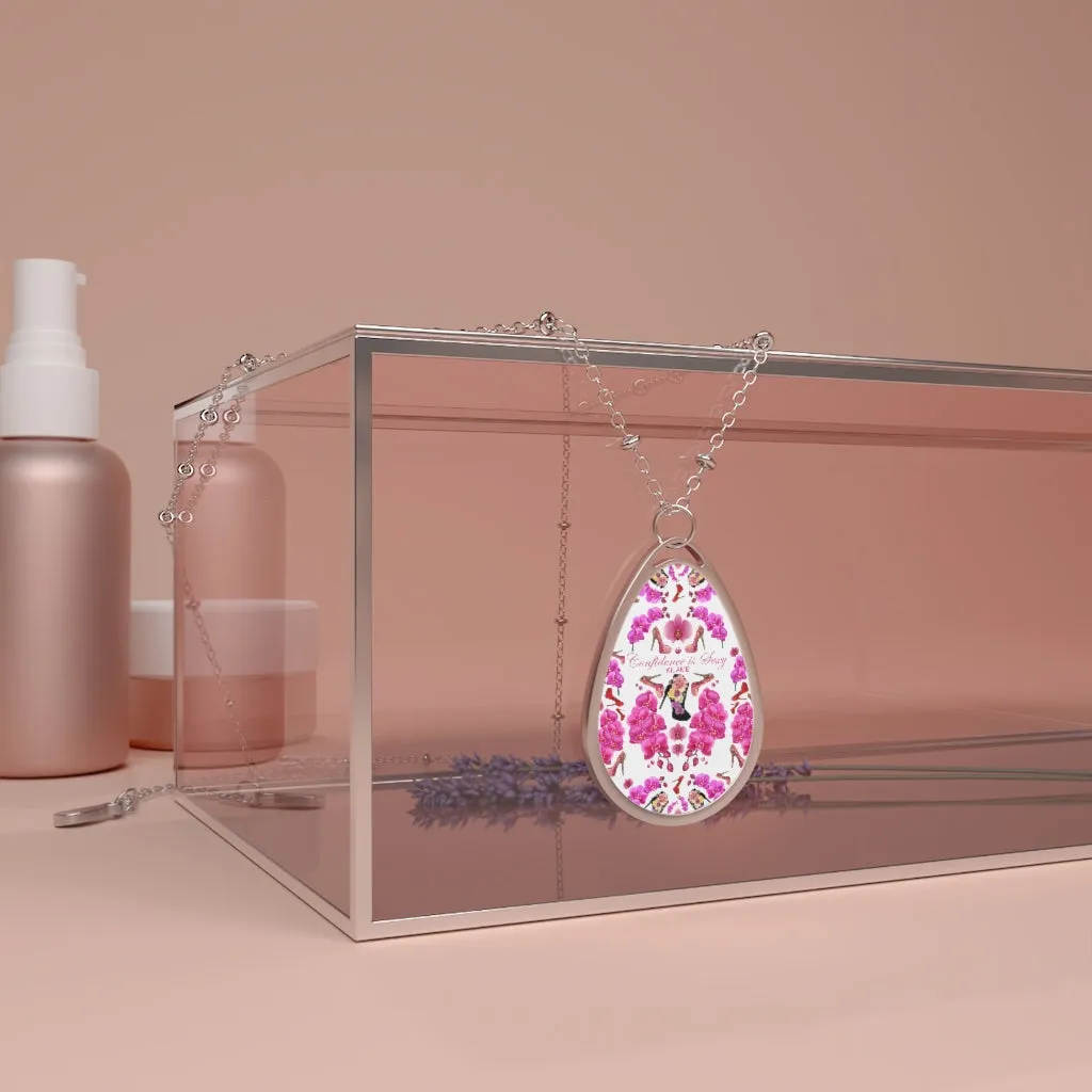 Oval Necklace 'Orchidee'