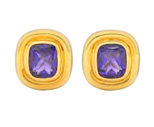 Paloma Picasso Tiffany & Co. Amethyst 18 Karat Gold Earrings Circa 1980