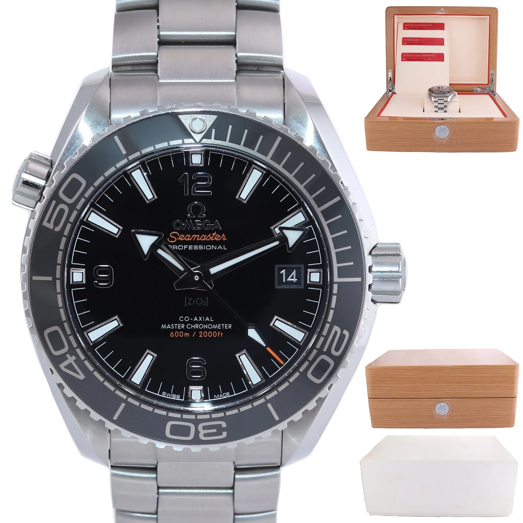 PAPERS Omega Seamaster Planet Ocean 44mm 215.30.44.21.01.001 Black Watch Box