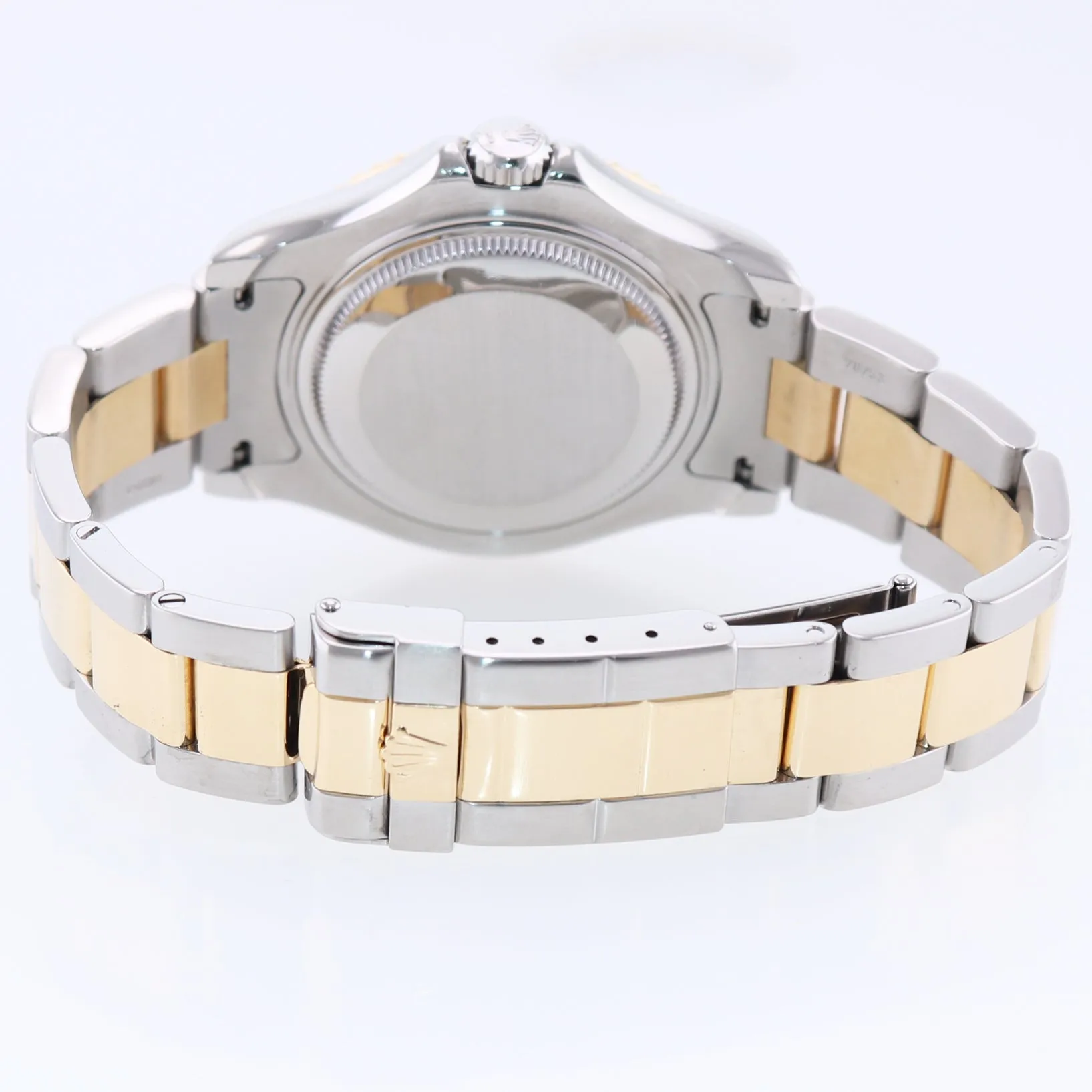 PAPERS Rolex Yacht-Master 68623 35mm Gold Two Tone Gold White Midsize Watch Box