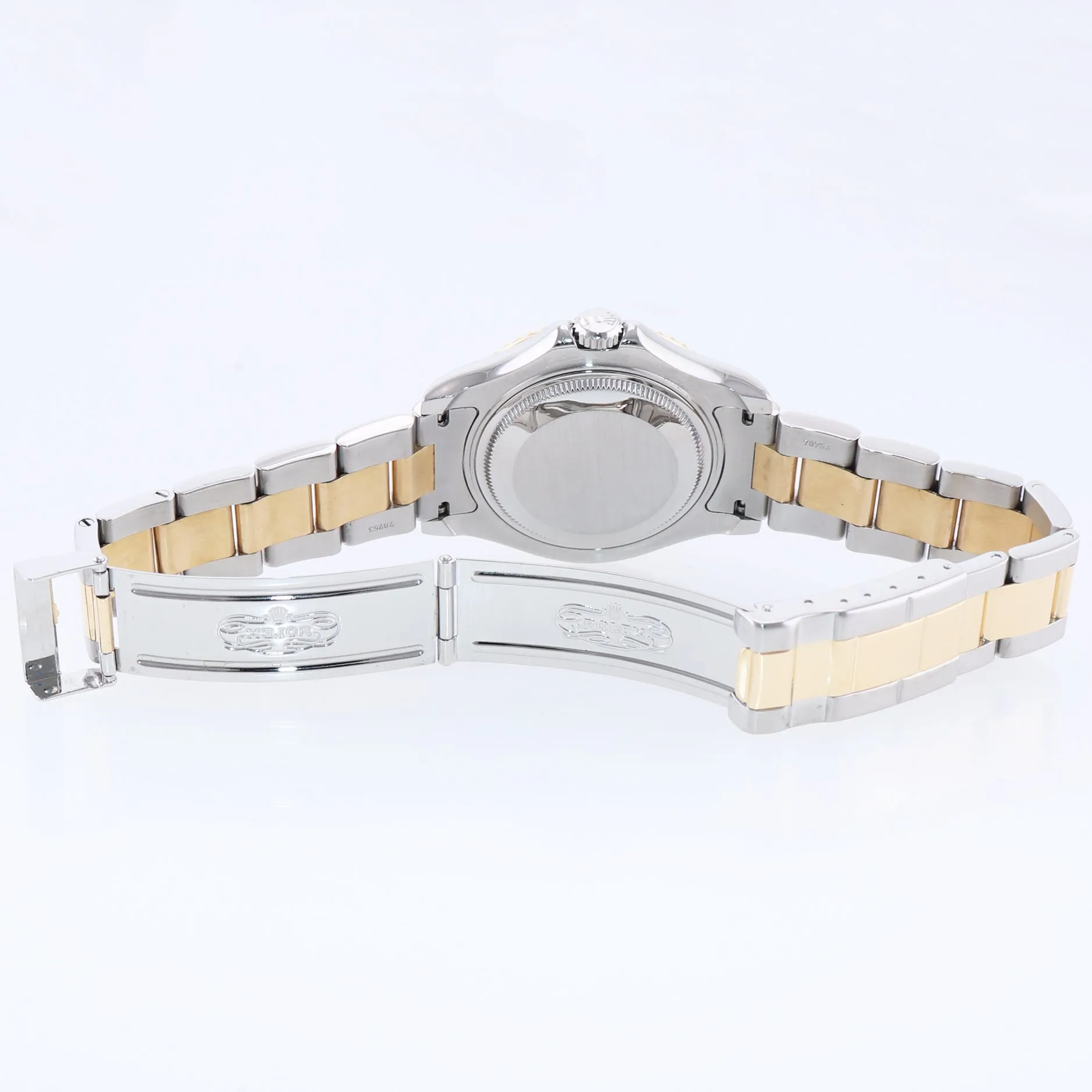 PAPERS Rolex Yacht-Master 68623 35mm Gold Two Tone Gold White Midsize Watch Box