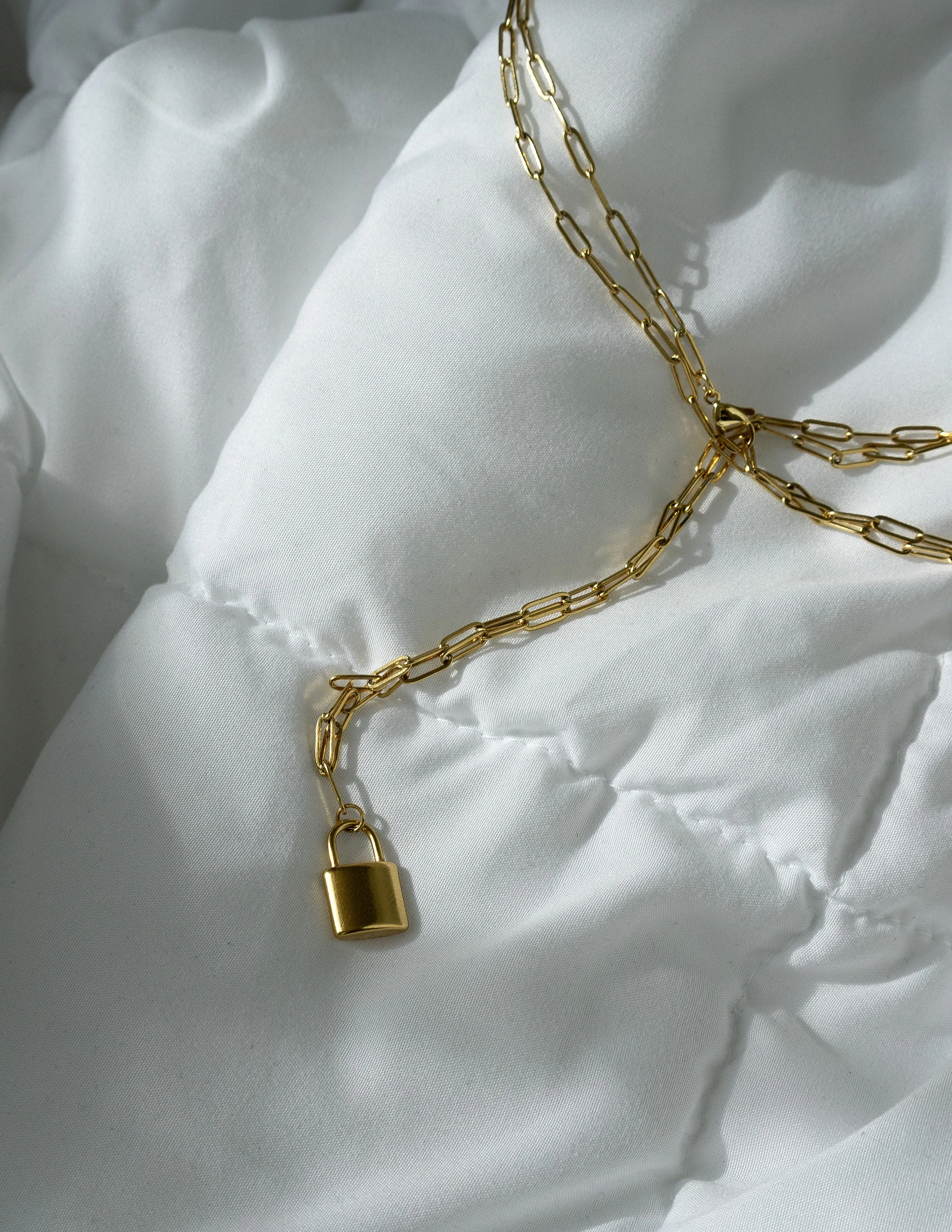 Patricia Padlock Pendant Wrap Necklace