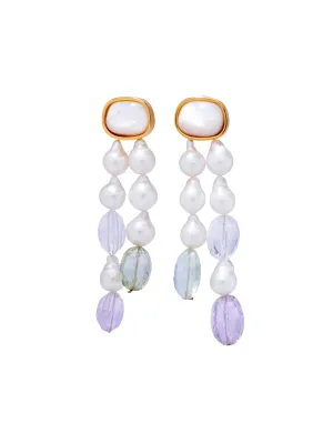 Pearl Holiday Earrings