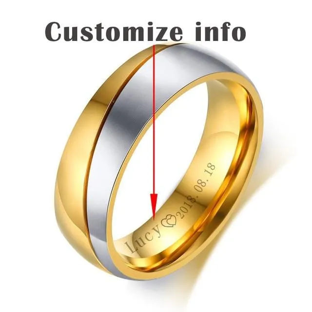 Personalized Couples Ring