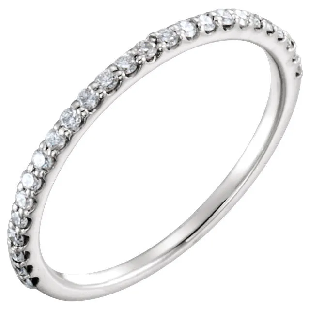 Platinum 1/4 CTW Diamond Band, Size 7