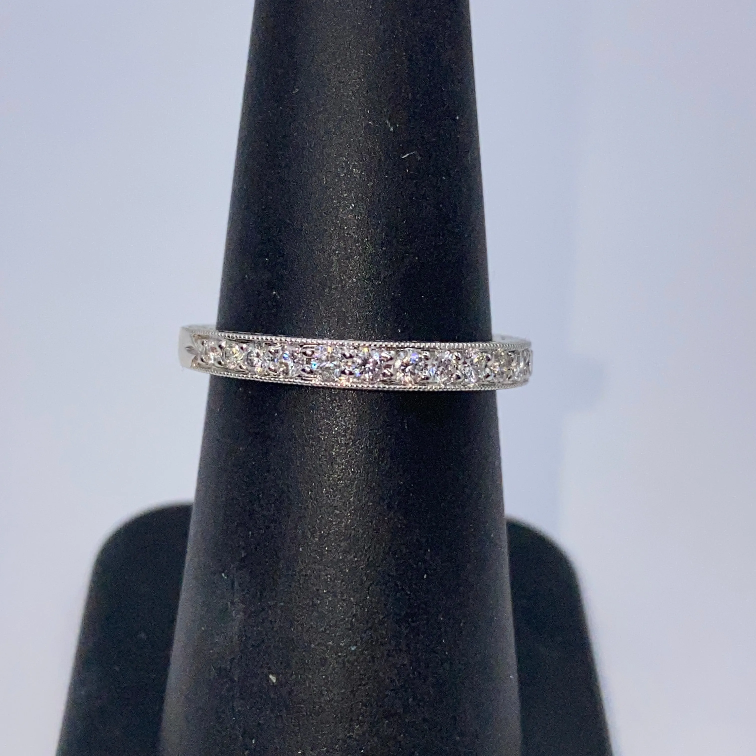Platinum Florence Diamond Band Ring