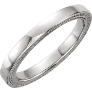 Platinum Matching Band Size 8