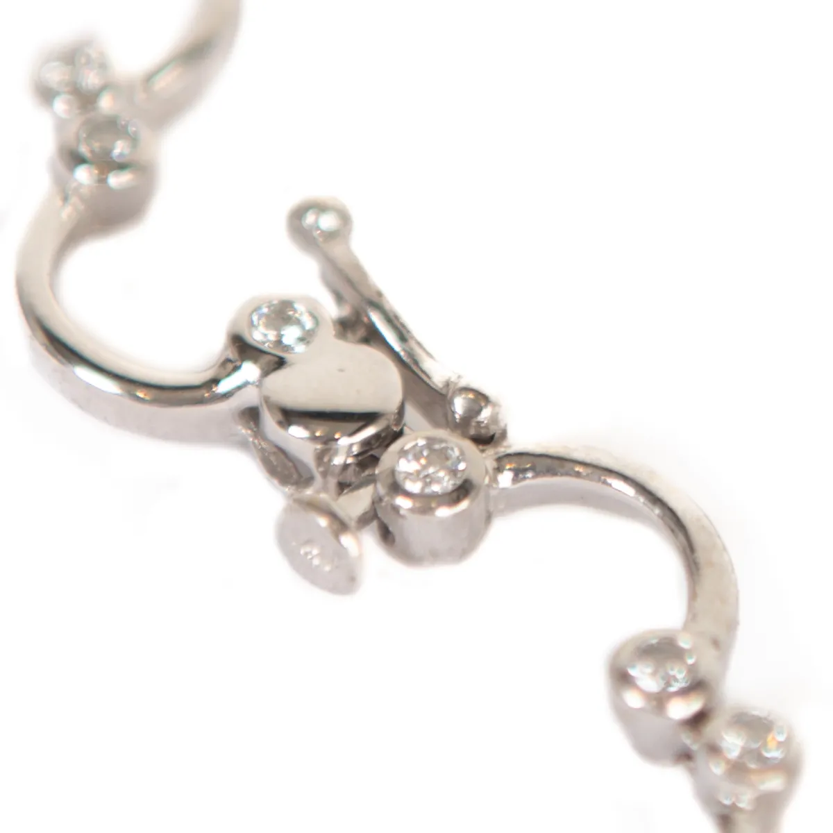 Pre-Owned Diamond Wavy Bracelet