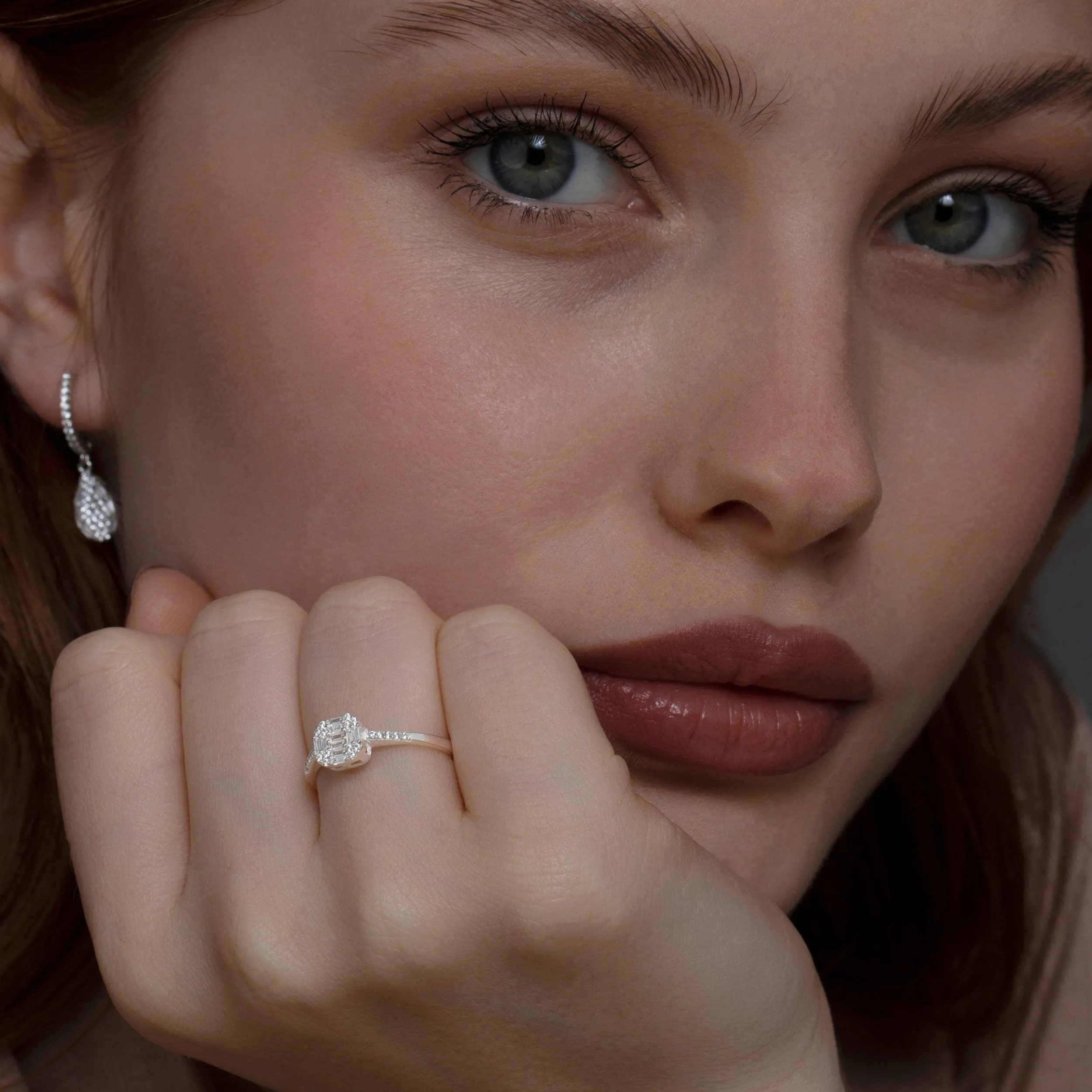 Promise CZ Diamond Ring - 18K Gold Vermeil
