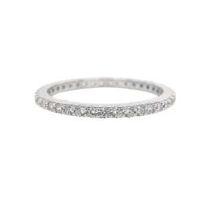 Promise 'Deluxe' Eternity Ring | Silver | Size Q