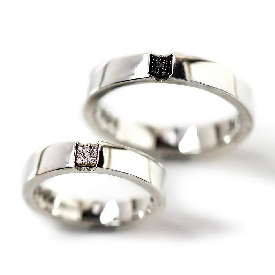 Promise ring sets for him and her