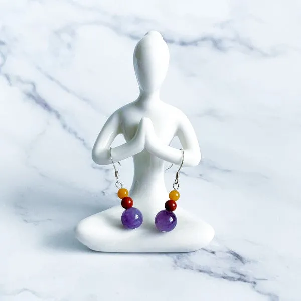 Purple Treasure - Amethyst Earrings