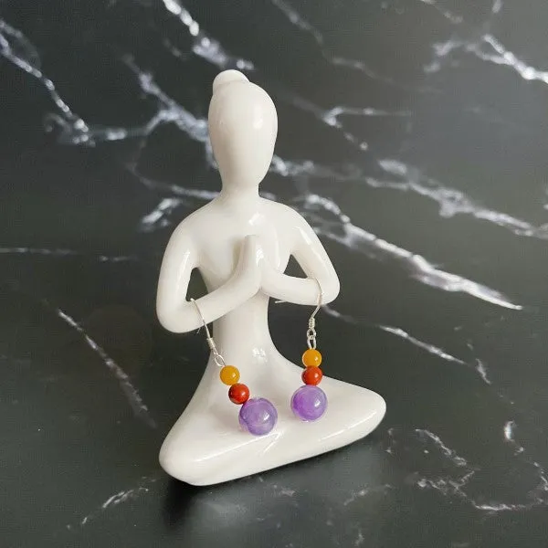 Purple Treasure - Amethyst Earrings