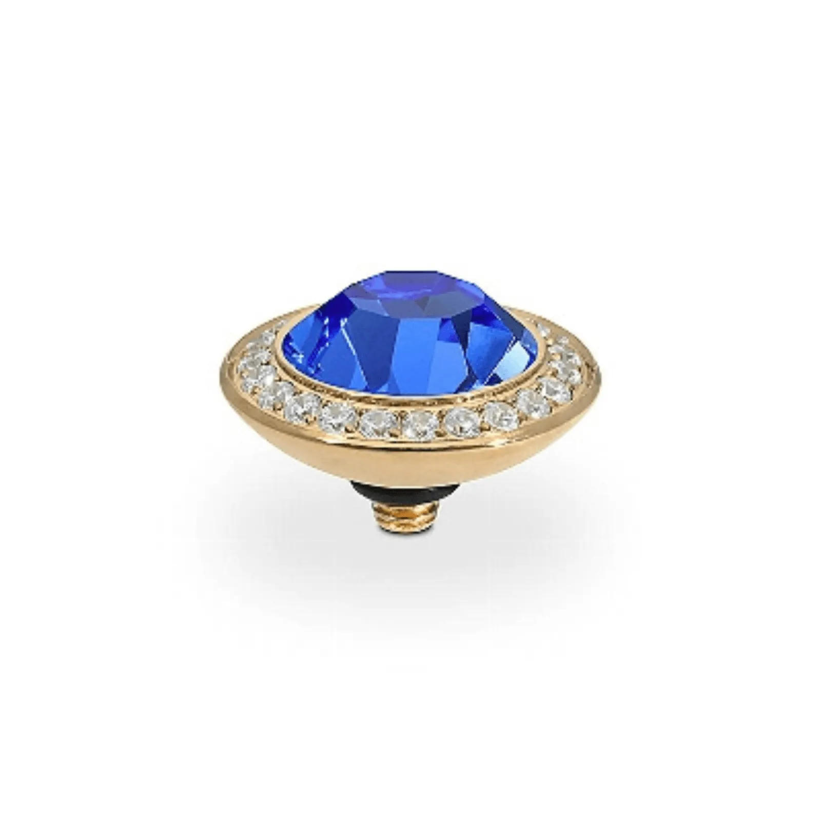 Qudo Tondo Deluxe 13mm Gold Topper - Sapphire