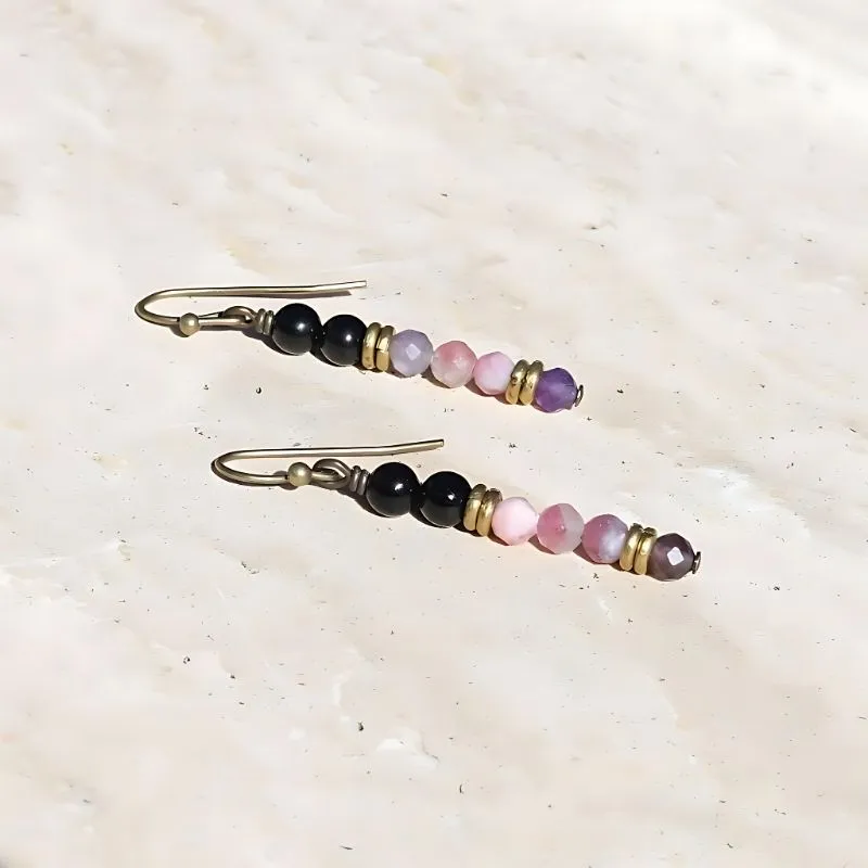"Protection and Good Energy" Tourmaline Earrings